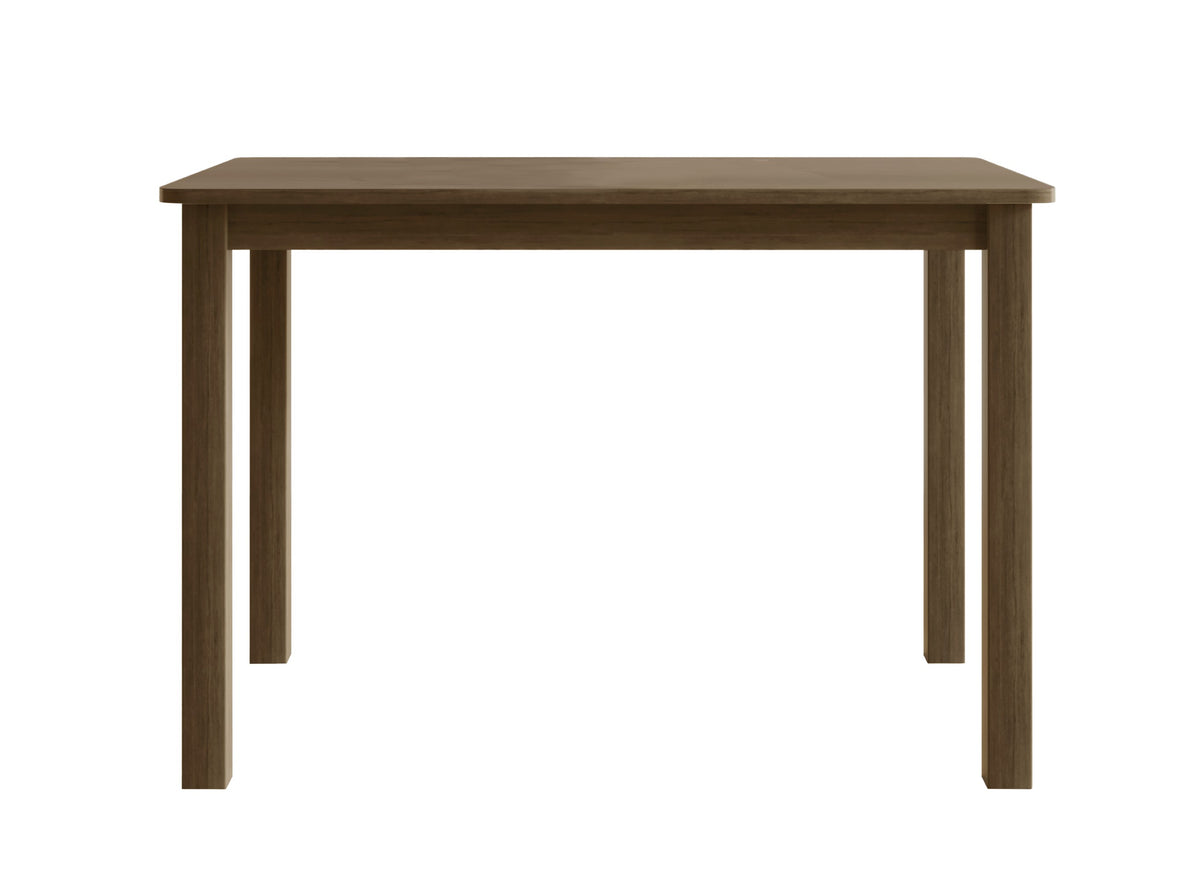 Home Design 5 Pieces Milford Starter Modern Indoor Dining Set, Table and 4 Chairs - Brown
