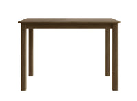 Home Design 5 Pieces Milford Starter Modern Indoor Dining Set, Table and 4 Chairs - Brown