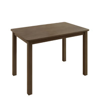 Home Design 5 Pieces Milford Starter Modern Indoor Dining Set, Table and 4 Chairs - Brown