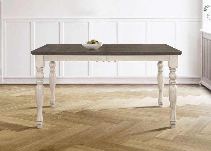 Home Design Savannah Dining Table, Antique Gray/Taupe