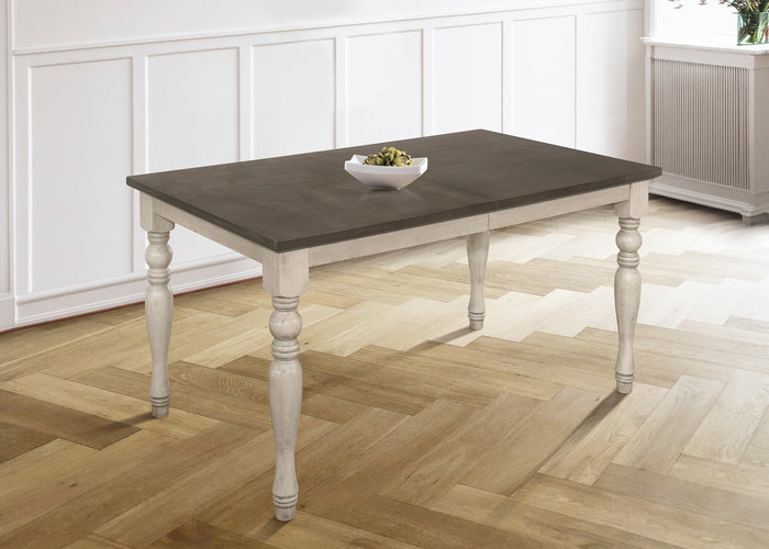 Home Design Savannah Dining Table, Antique Gray/Taupe