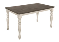 Home Design Savannah Dining Table, Antique Gray/Taupe