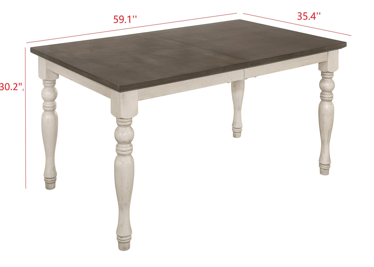 Home Design Savannah Dining Set, Antique Gray, Antique Gray/Taupe