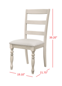 Home Design Savannah Dining Chair (Set of 6), Antique Gray