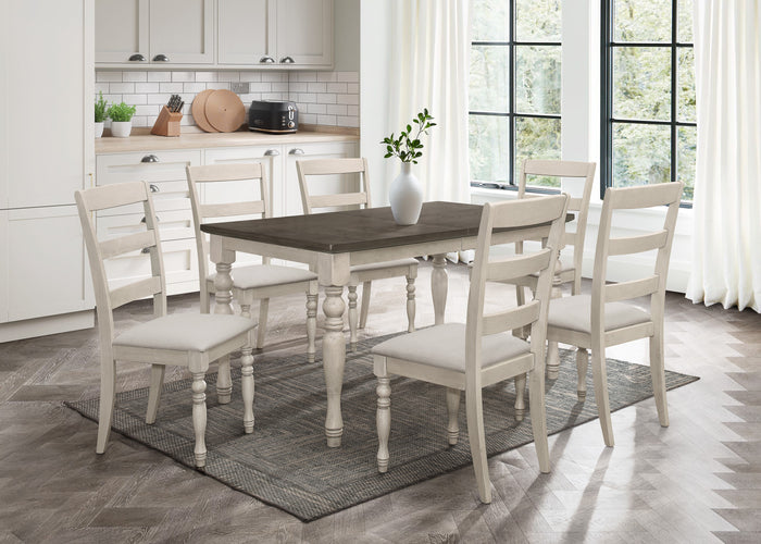 Home Design Savannah Dining Set, Antique Gray, Antique Gray/Taupe
