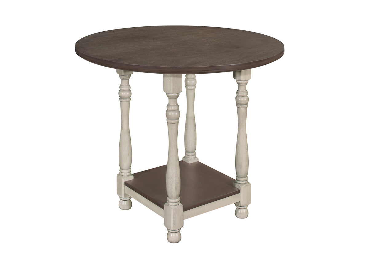 Home Design 5 Pieces Ashley Counter Dining Set, Antique Gray/Taupe, Antique Gray/Warm Gray
