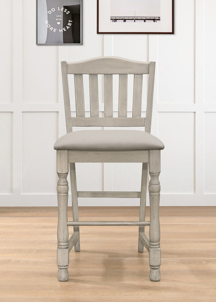 Home Design Ashley Counter Chair, Antique Gray/Warm Gray