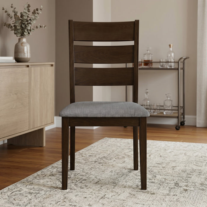 Home Design Talon Dining Chair (Set of 6), Ladder-back design, Padded seat, Comfortable seating, Sturdy frame, Traditional style, Durable construction