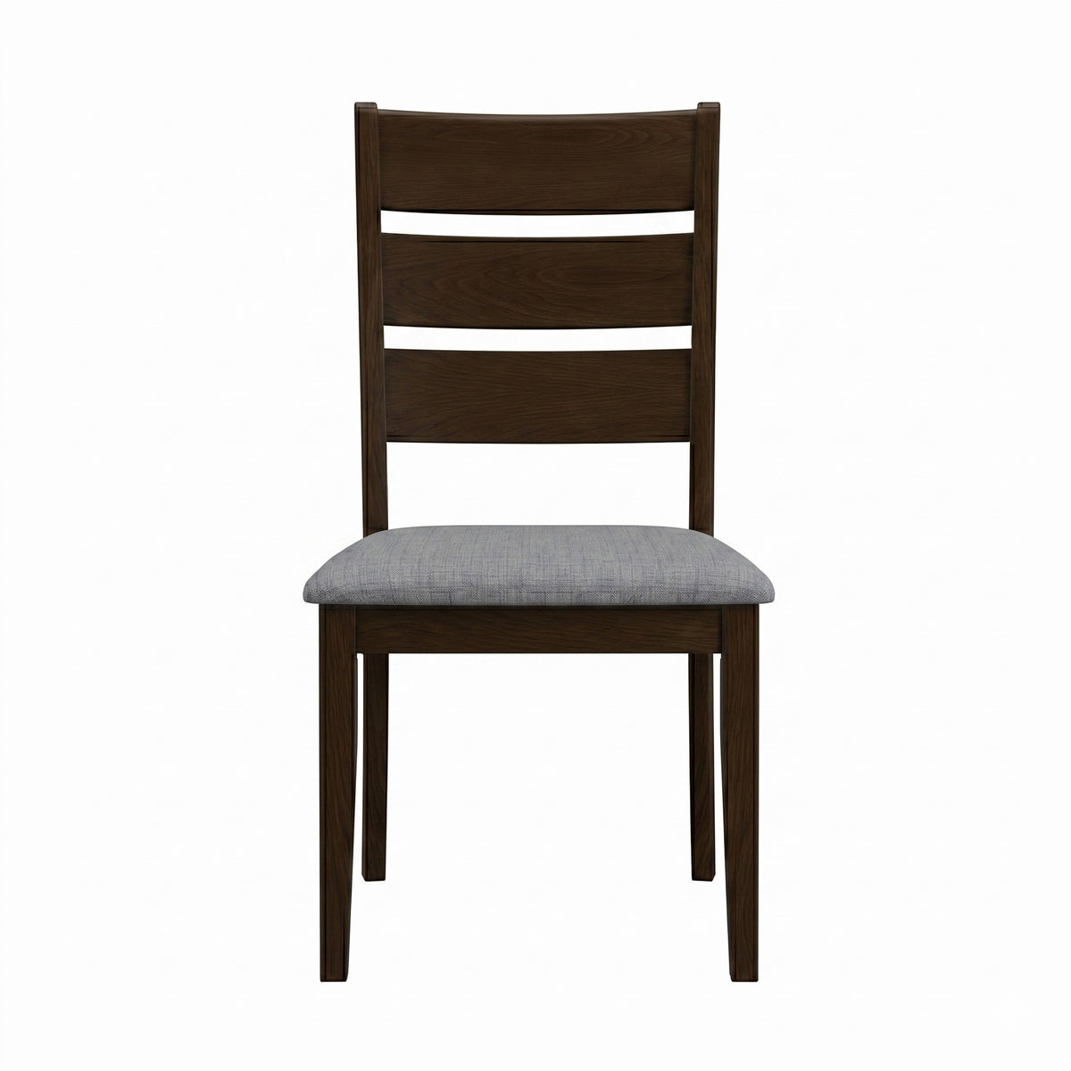 Home Design Talon 7-Piece Dining Set, Rectangular Table with Ladder-Back Cushioned Chairs, Trestle Base, Traditional