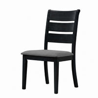 Home Design Talon 7-Piece Dining Set, Rectangular Table with Ladder-Back Cushioned Chairs, Trestle Base, Traditional