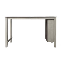 Africa Counter Height Table, Black, Rectangular top, Three shelves for storage, Sturdy legs, Modern style, Space-saving, Durable construction, Easy assembly