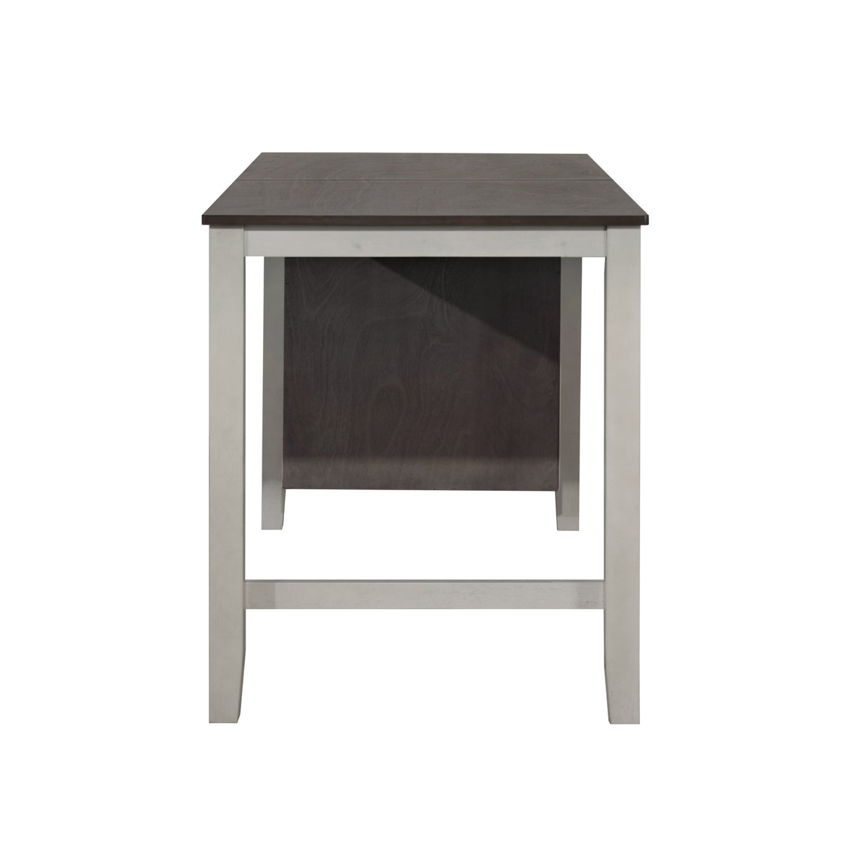Africa Counter Height Table, Black, Rectangular top, Three shelves for storage, Sturdy legs, Modern style, Space-saving, Durable construction, Easy assembly