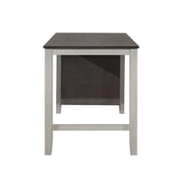 Africa Counter Height Table, Black, Rectangular top, Three shelves for storage, Sturdy legs, Modern style, Space-saving, Durable construction, Easy assembly