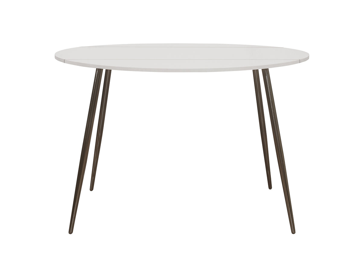 Home Design Lattice Dining Set, White