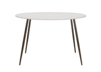 Home Design Lattice Dining Set, White