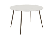 Home Design Lattice Dining Set, White
