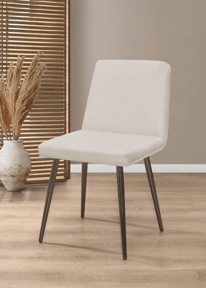 Home Design Lattice Dining Chair (Set of 4), Light Gray
