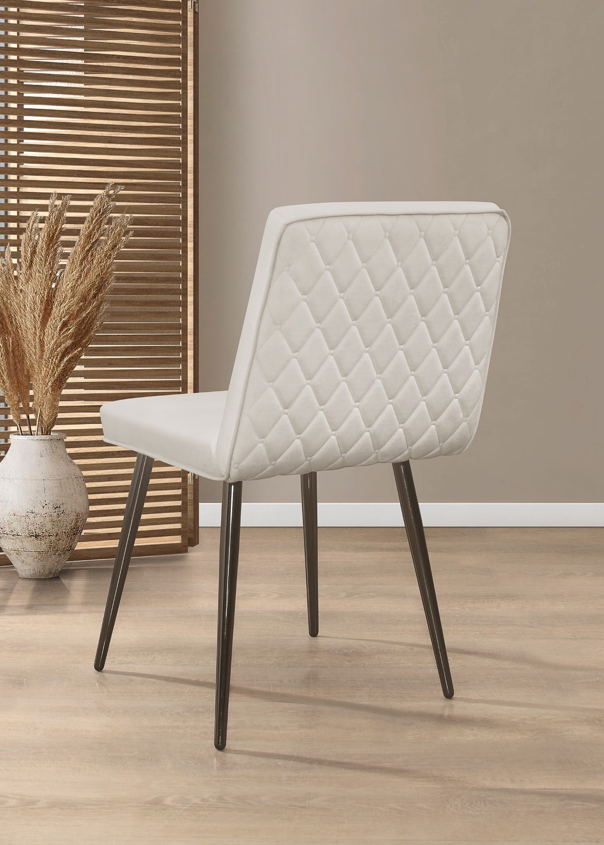Home Design Lattice Dining Set, White