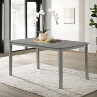 Osaka 6-Seater Gray Dining Table for Dining Room & Kitchen Modern Farmhouse Gray Dining Table
