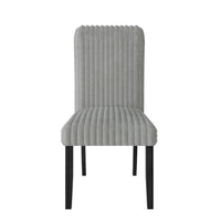 Guysaka 6-Piece Dining Set with Modern Rectangular Table, 4 Upholstered Corduroy Dining Chairs & Upholstered Bench