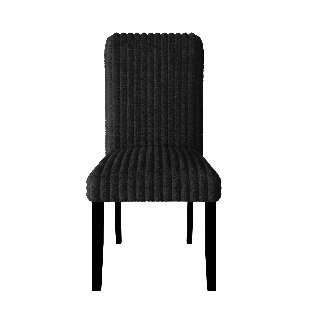 Guysaka 6-Piece Dining Set with Modern Rectangular Table, 4 Upholstered Corduroy Dining Chairs & Upholstered Bench
