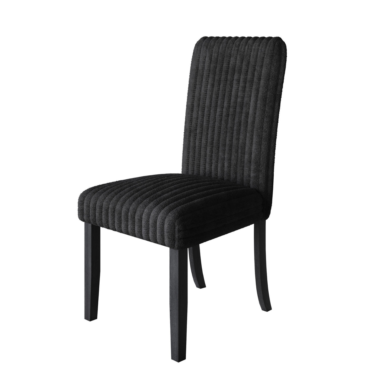 Guysaka 6-Piece Dining Set with Modern Rectangular Table, 4 Upholstered Corduroy Dining Chairs & Upholstered Bench
