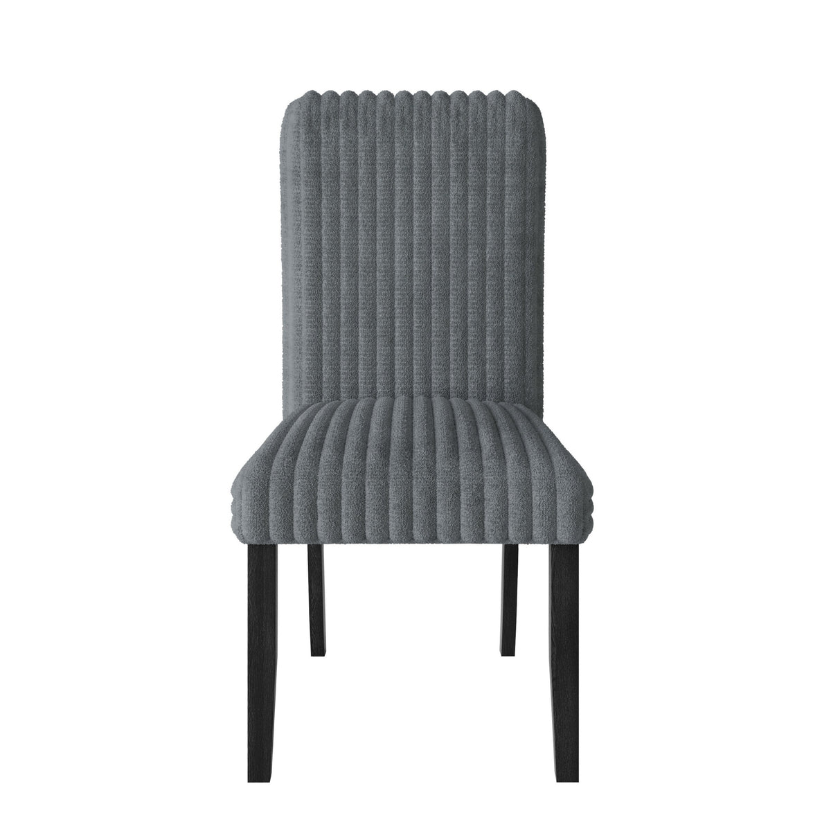 Guysaka 6-Piece Dining Set with Modern Rectangular Table, 4 Upholstered Corduroy Dining Chairs & Upholstered Bench