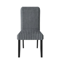 Guysaka 6-Piece Dining Set with Modern Rectangular Table, 4 Upholstered Corduroy Dining Chairs & Upholstered Bench