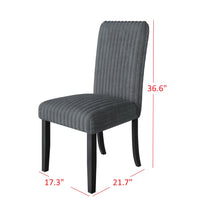 Guysaka 6-Piece Dining Set with Modern Rectangular Table, 4 Upholstered Corduroy Dining Chairs & Upholstered Bench