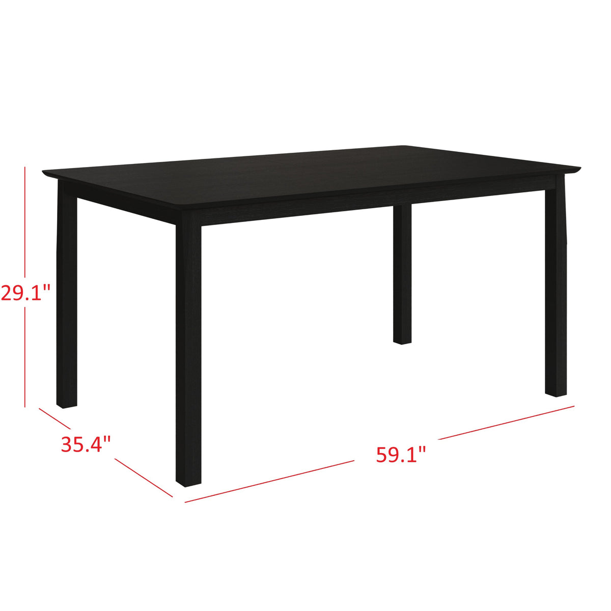 Guysaka 6-Piece Dining Set with Modern Rectangular Table, 4 Upholstered Corduroy Dining Chairs & Upholstered Bench