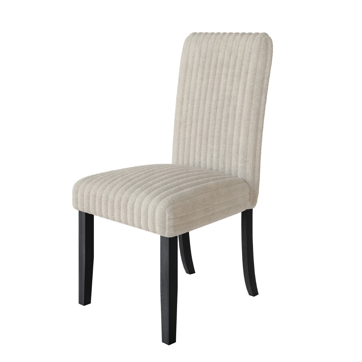 Guysaka 6-Piece Dining Set with Modern Rectangular Table, 4 Upholstered Corduroy Dining Chairs & Upholstered Bench