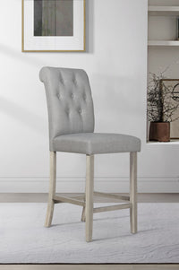 Dothan Counter Height Dining Chair, Gray/ Antique Gray