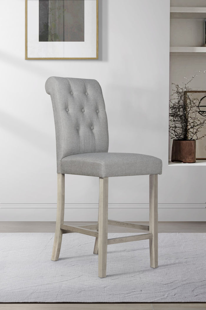 Dothan Counter Height Dining Chair, Gray/ Antique Gray