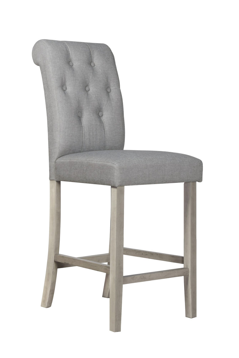 Dothan Counter Height 5 Piece Dining Set, Antique Gray/ Gray