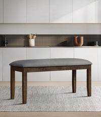 Home Design Oden 6 Piece Dining Set, Brown, Brown/Gray