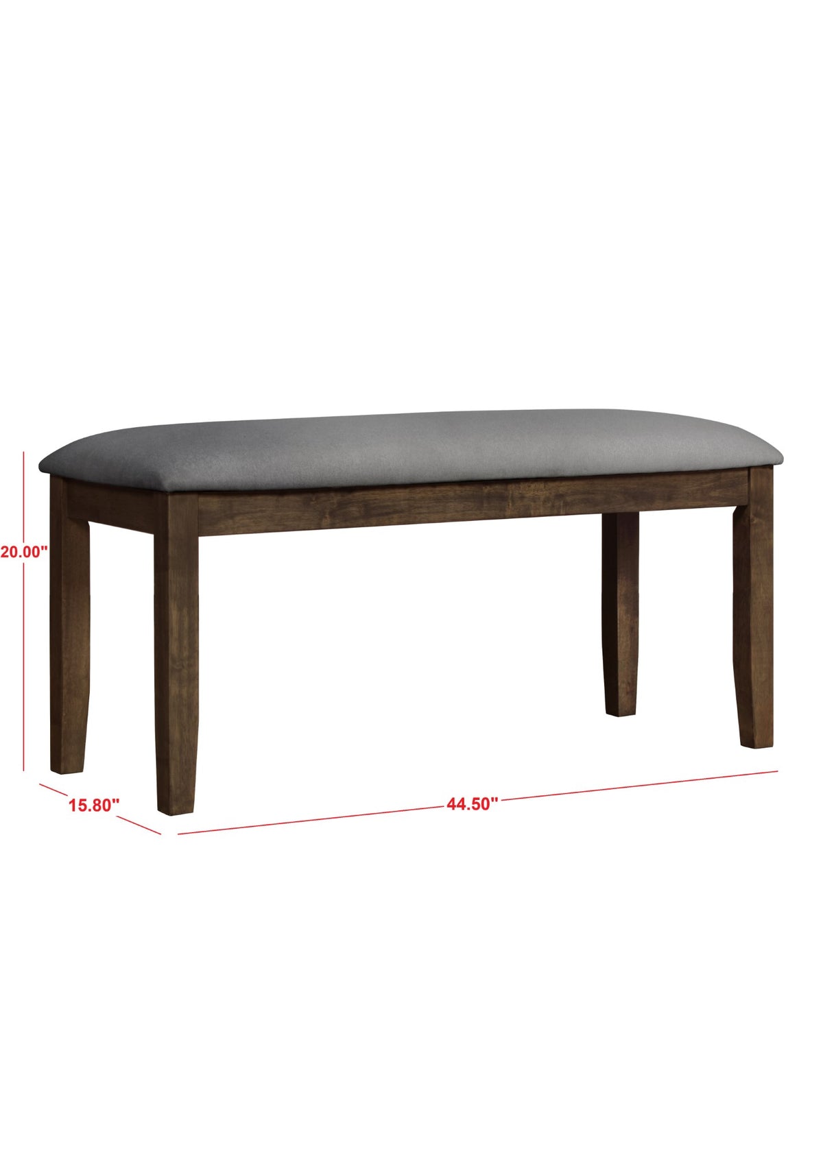 Home Design Oden 6 Piece Dining Set, Brown, Brown/Gray
