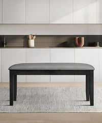 Home Design Oden 6 Piece Dining Set, Black, Black/Gray