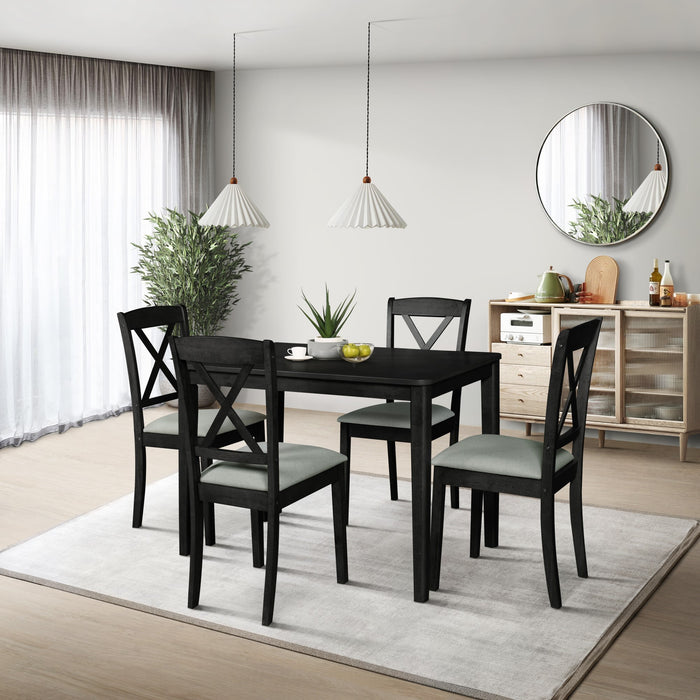 Clayfell Sudbury Dining Set, Black