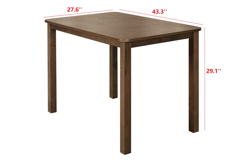 Clayfell 5 Pieces Sanford Dining Set, Brown