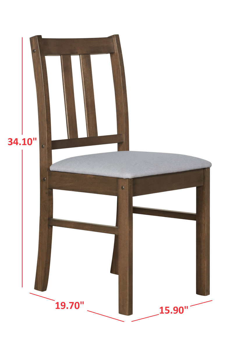 Clayfell 5 Pieces Sanford Dining Set, Brown