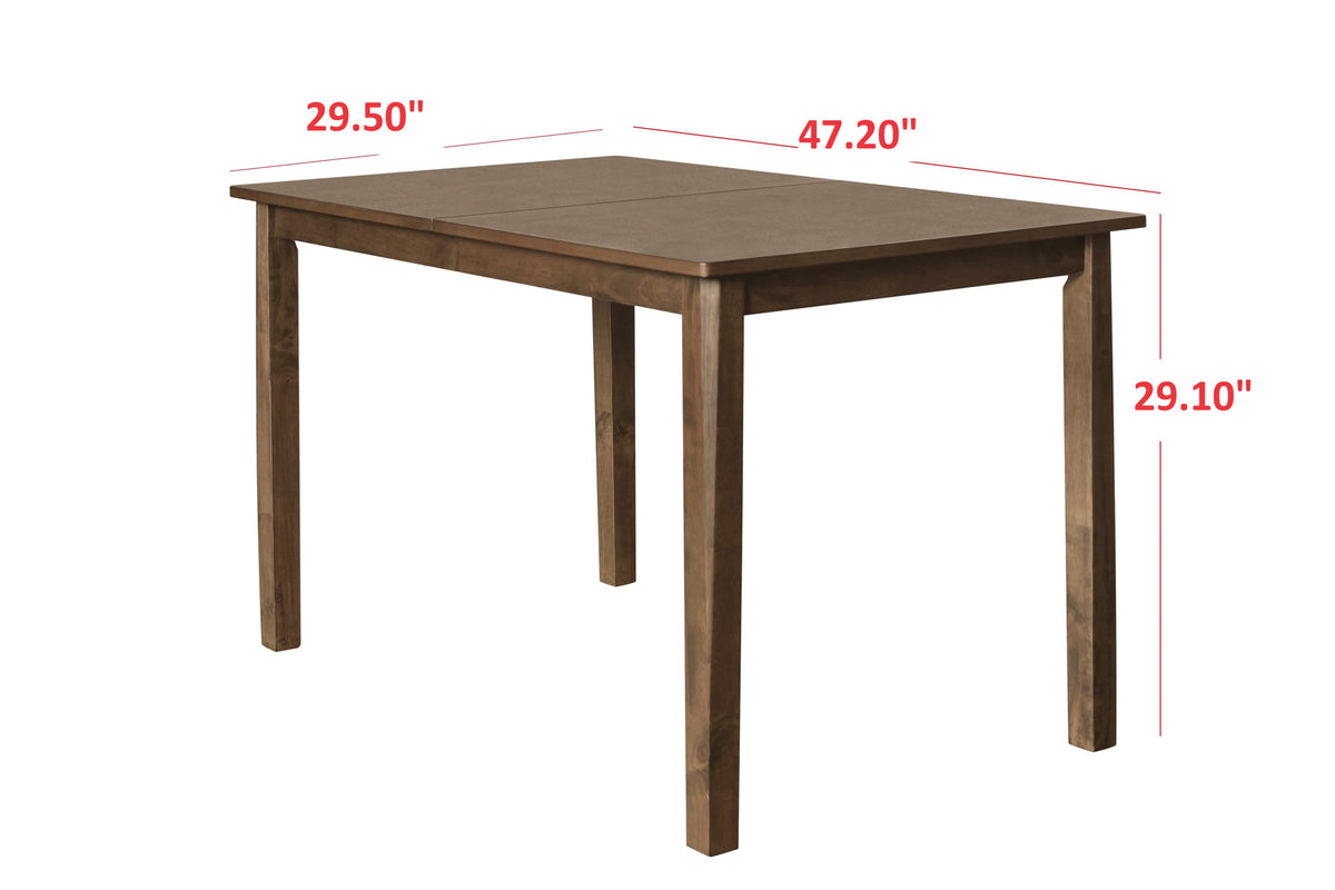 Home Design Athens Dining Set, Brown, Brown/Gray