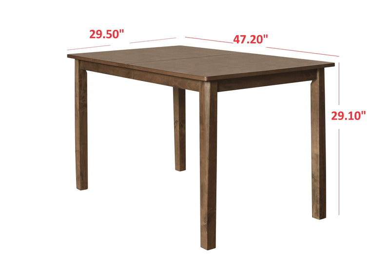 Home Design Athens Dining Set, Brown, Brown/Gray