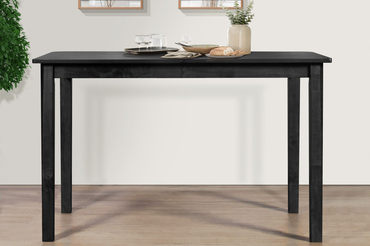 Home Design Athens Dining Set, Black, Black/Gray