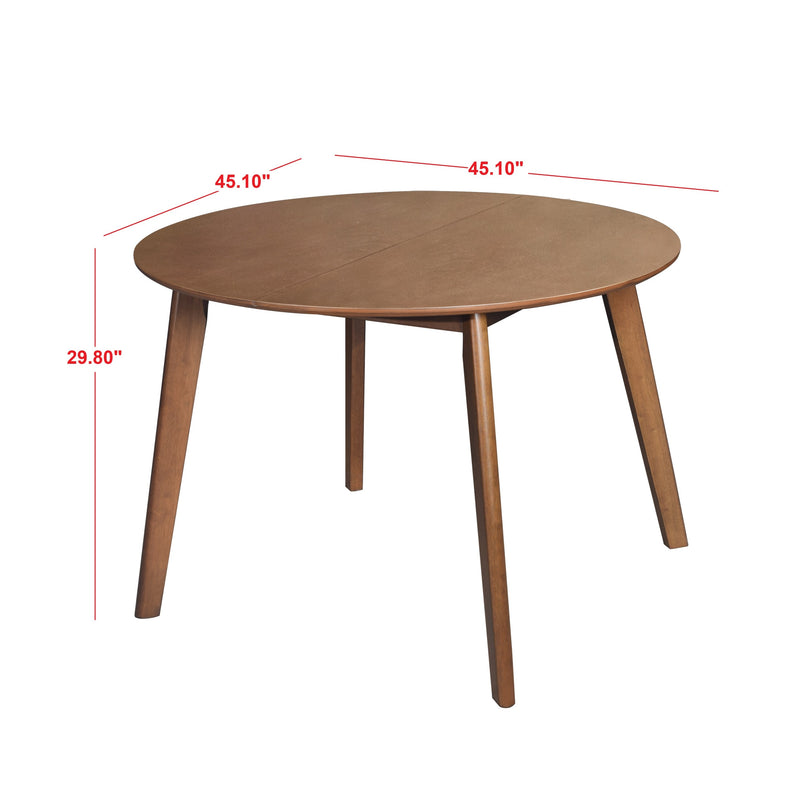 Home Design Laurel 5 Piece Dining Set, Brown/Gray