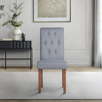 Home Design Gaffney Dining Chair (Set of 2), Brown/Gray