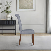 Home Design Gaffney Dining Chair (Set of 2), Brown/Gray