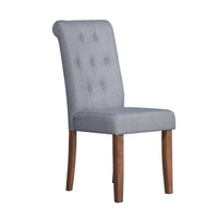 Home Design Gaffney Dining Chair (Set of 2), Brown/Gray