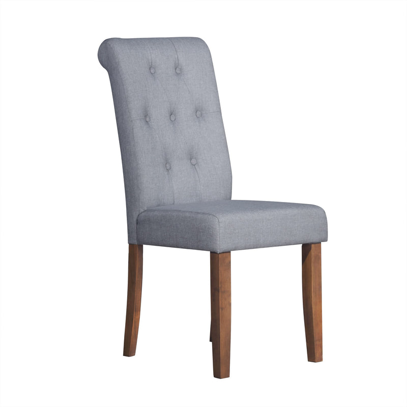 Home Design Gaffney Dining Chair (Set of 2), Brown/Gray