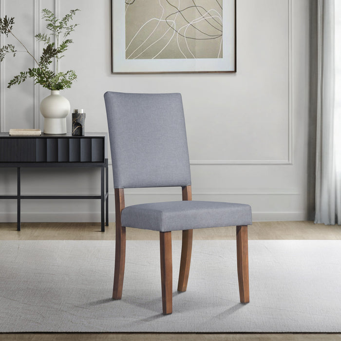 Home Design Laurel Dining Chair (Set of 4), Brown/Gray