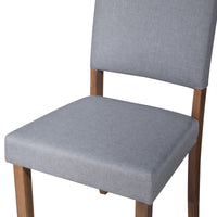 Home Design Laurel Dining Chair (Set of 4), Brown/Gray